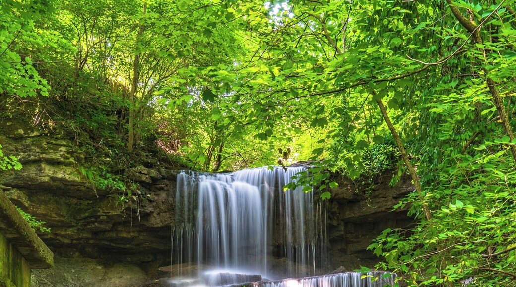 West Milton Cascades. Multi-level cascading waterfall