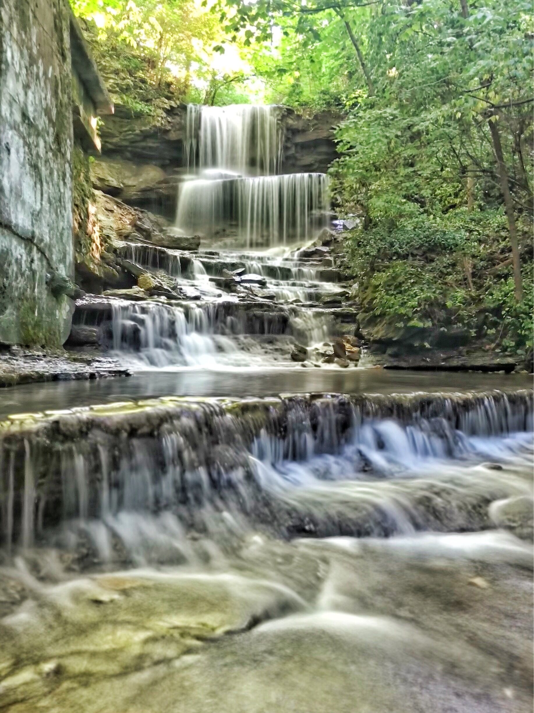 Little tiny town in southwest Ohio with a beautiful hidden cascading waterfalls. 