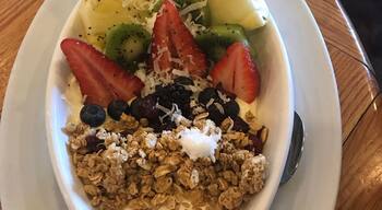 Açaí fruit bowl
Best coffee great place