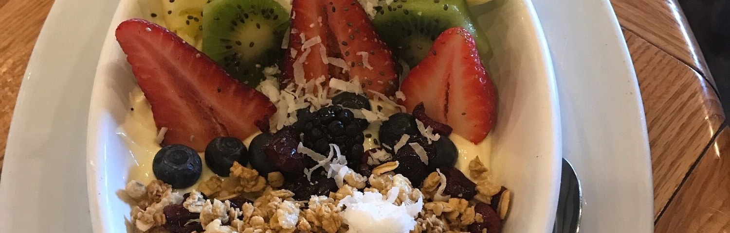 Açaí fruit bowl
Best coffee great place