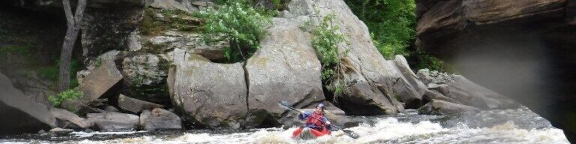 Early in 2016 I went whitewater Kayaking with Hard Water Sports in Sandstone, Minnesota. I was really looking forward to it, but by the time I got there my nerves were picking up and I was starting to get pretty scared. I ended up wiping out three times in the middle of the rapids, but you gotta get back on the horse after you fall off, as they say.