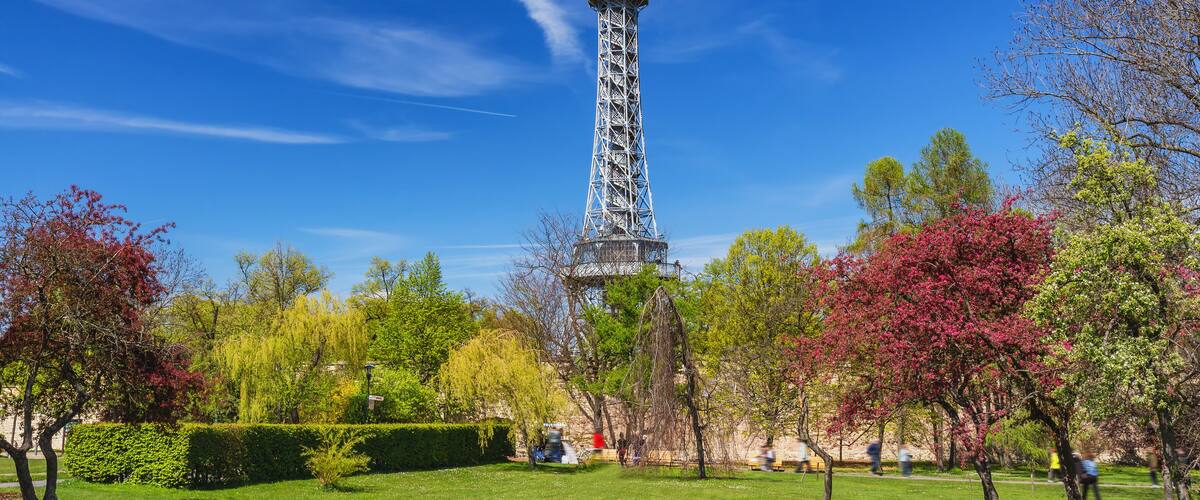 Petrin Lookout Tower in Prague, Czech Republic