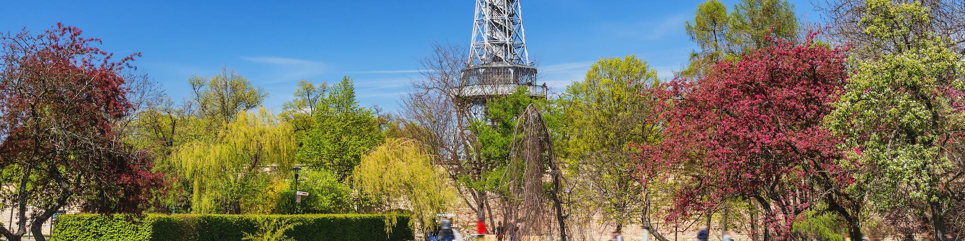 Petrin Lookout Tower in Prague, Czech Republic
