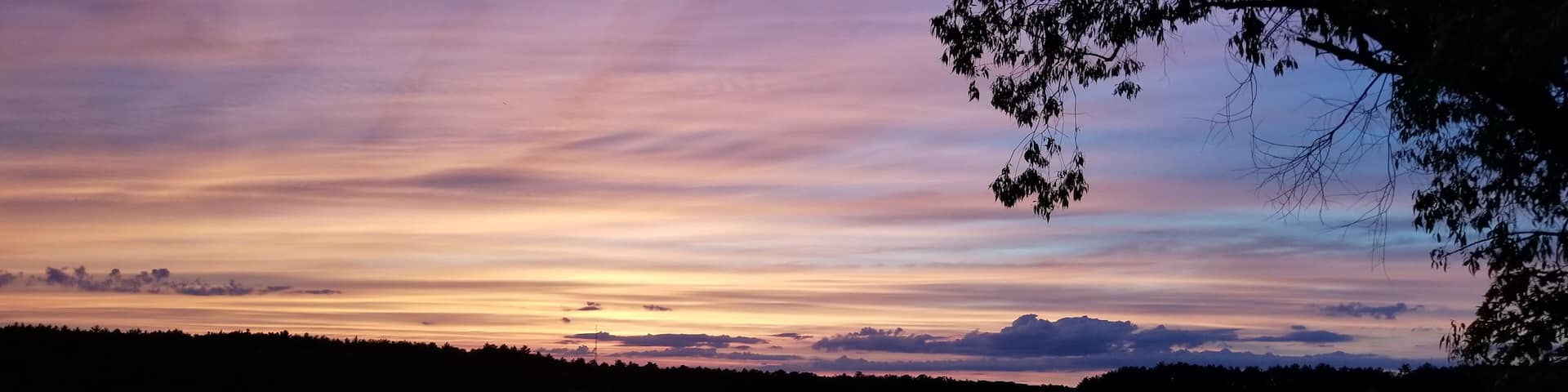 Last evening's sunset over Lake Dexter was a stunner.