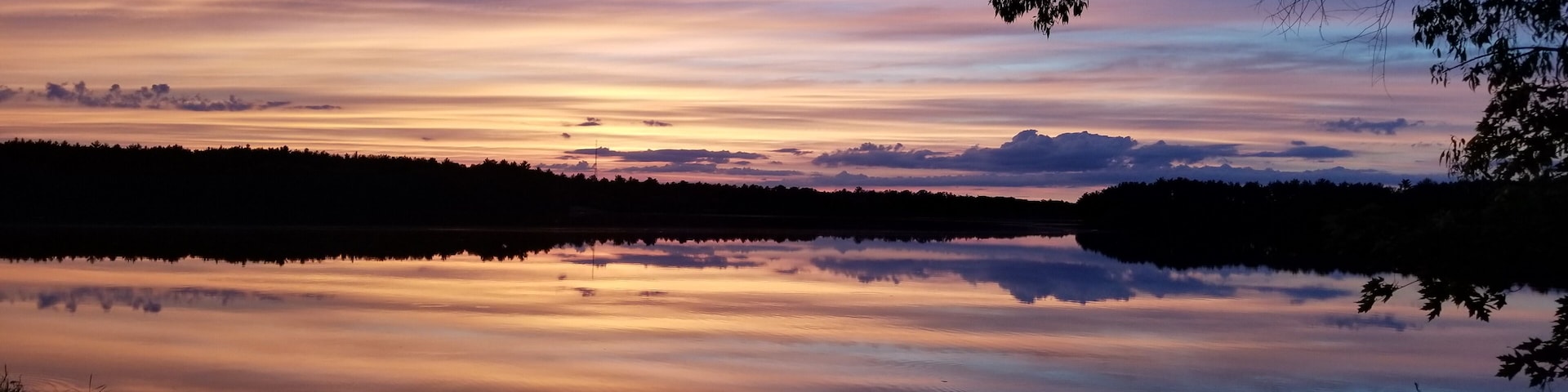 Last evening's sunset over Lake Dexter was a stunner.