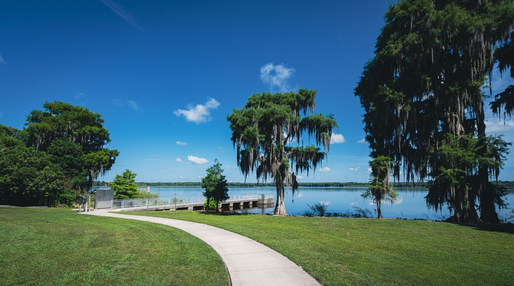 Central Winds Park on Lake Jesup in Winter Springs, a suburb of Orlando, Florida