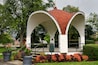 The T. Roy Adams Bandshell in Montebello Park after a rain shower in downtown St. Catherines Ontario Canada