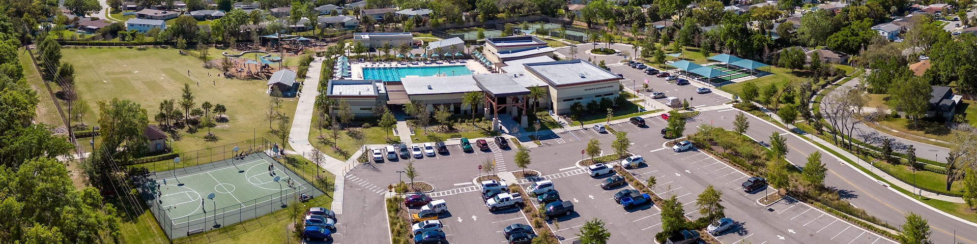 Aerial view of Westmonte Park in Altamonte Springs, Florida, USA March 14, 2023