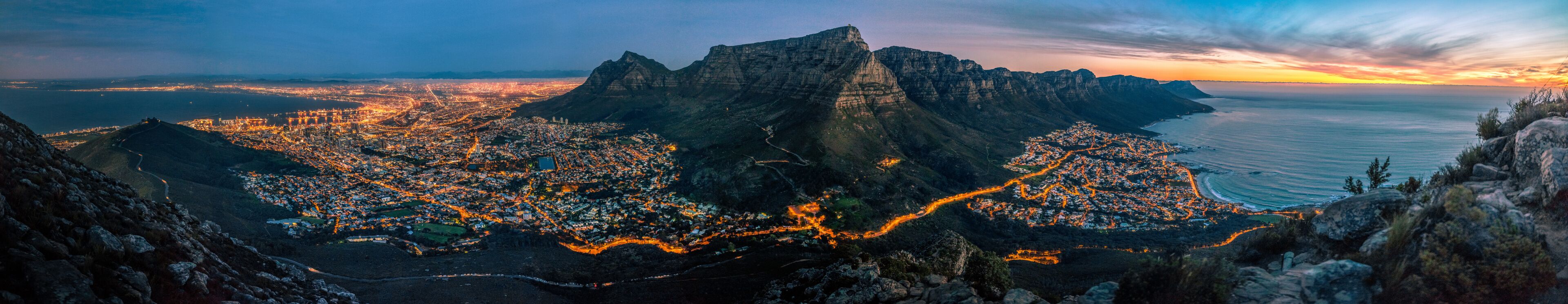 cape town at dusk