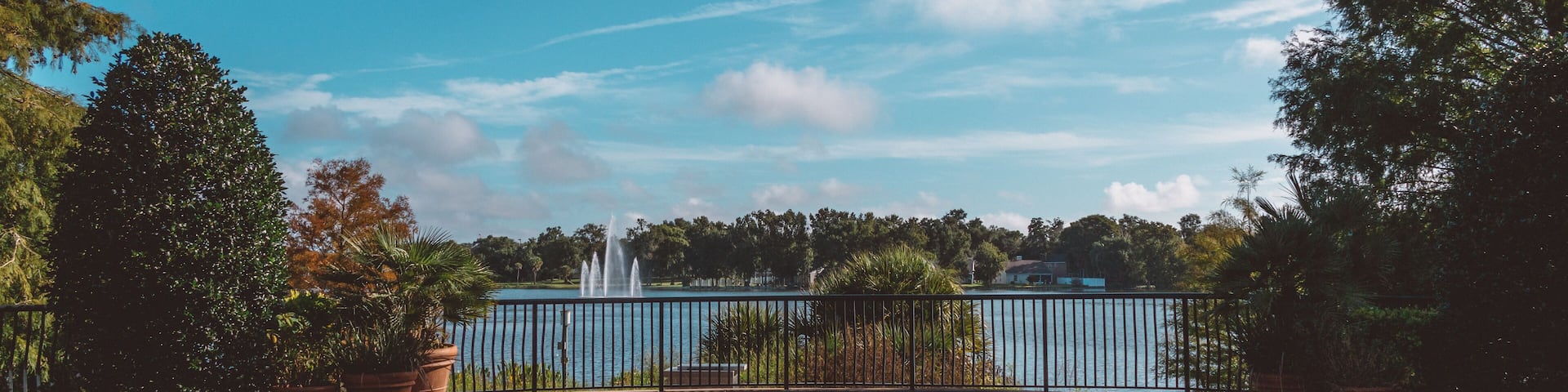 Casselberry, a suburb of greater Orlando, Florida. Community park overlooking Lake Concord.