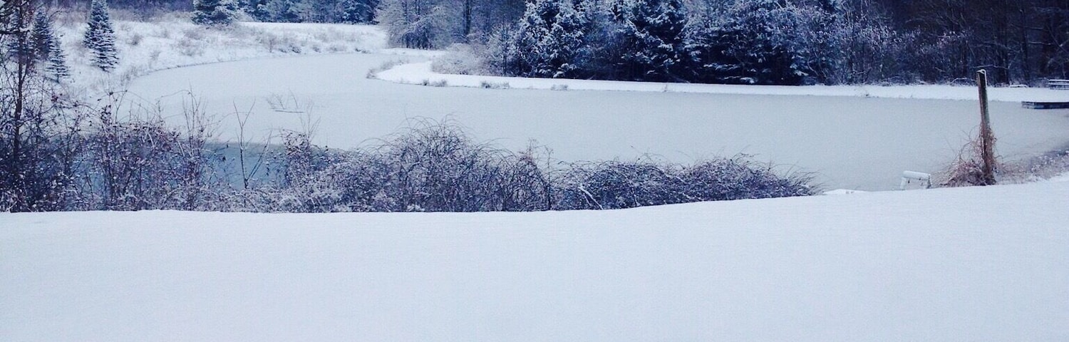 Love snowy days in small towns #snow