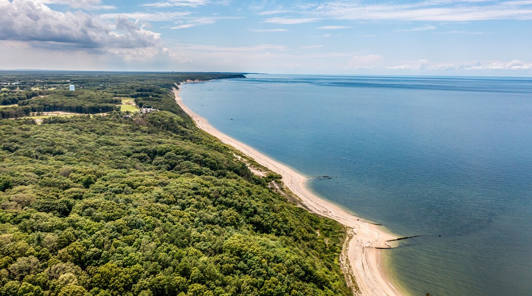 Drone view of Long Island Coast