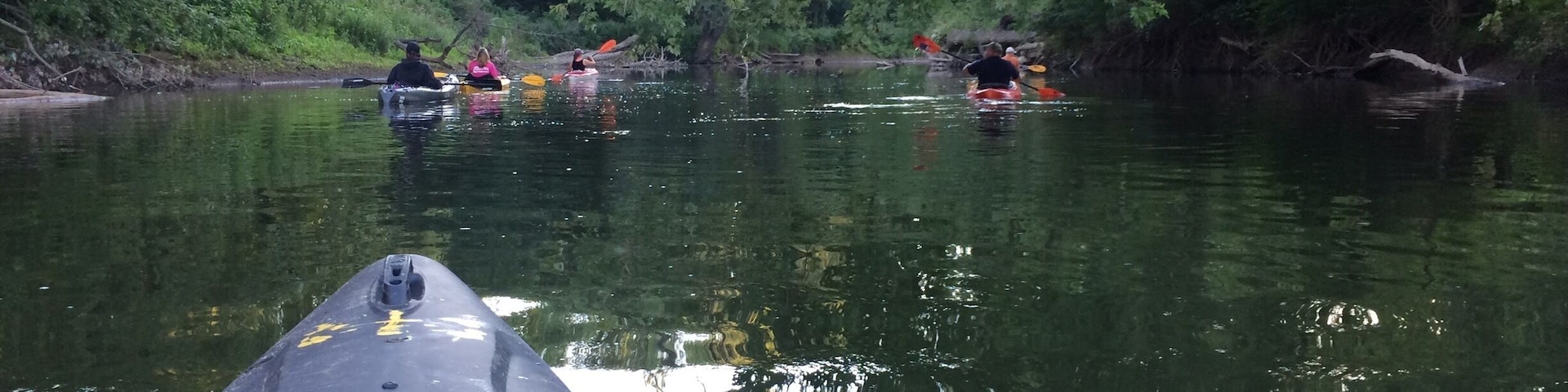 Paddlin with friends