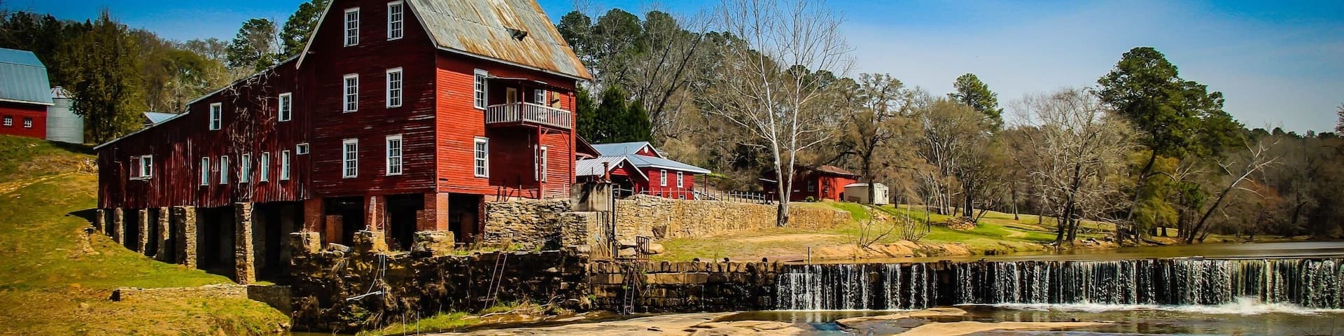 Millmore Mill at Shoulderbone Junction. Also known as: Baxter's Mill GA 16 & GA 77 NW of Sparta, GA. 200 + year old grist mill in Hancock County, GA