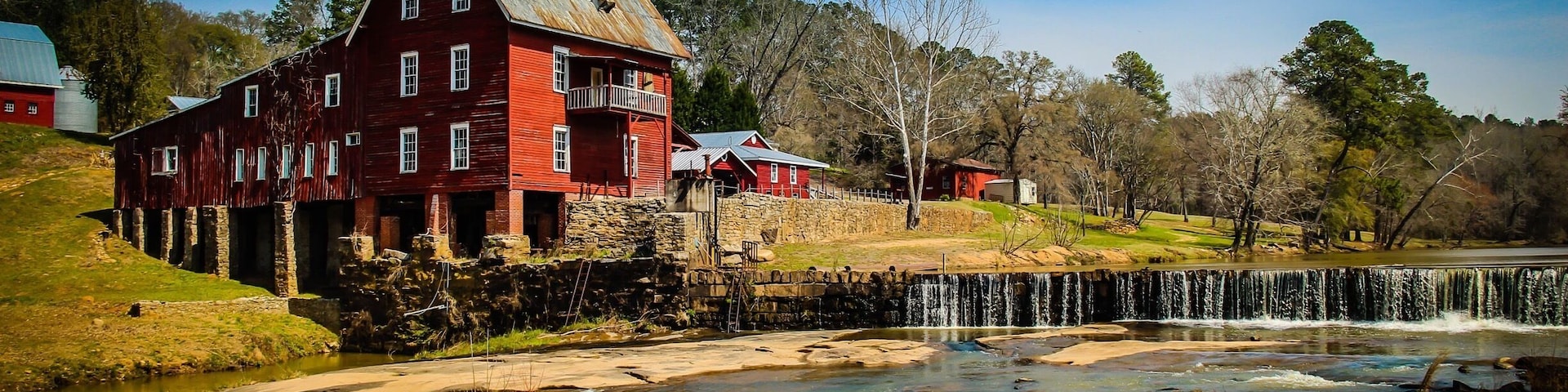 Millmore Mill at Shoulderbone Junction. Also known as: Baxter's Mill GA 16 & GA 77 NW of Sparta, GA. 200 + year old grist mill in Hancock County, GA