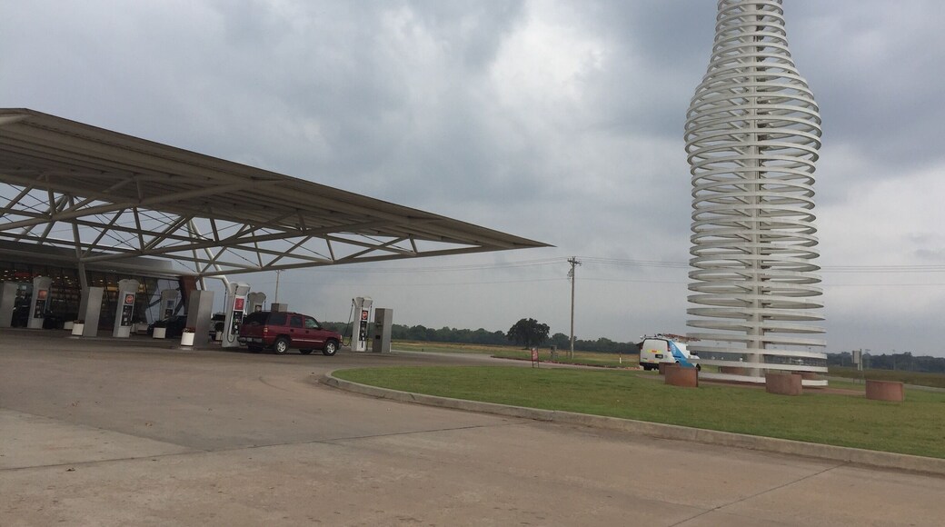 The iconic POPS on Route 66. They serve old fashioned burgers and shakes. The fun part is they sell every flavor of soda possible. Pick up a 6 pack holder and choose your flavors!