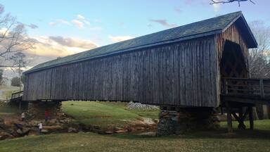 There are still several of these old covered bridges scattered around the country, and many of them still allow you to cross them in your car.