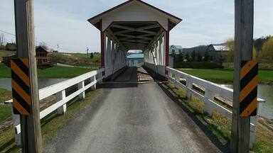Hall's Mill Covered Bridge near Yellow Creek, PA.