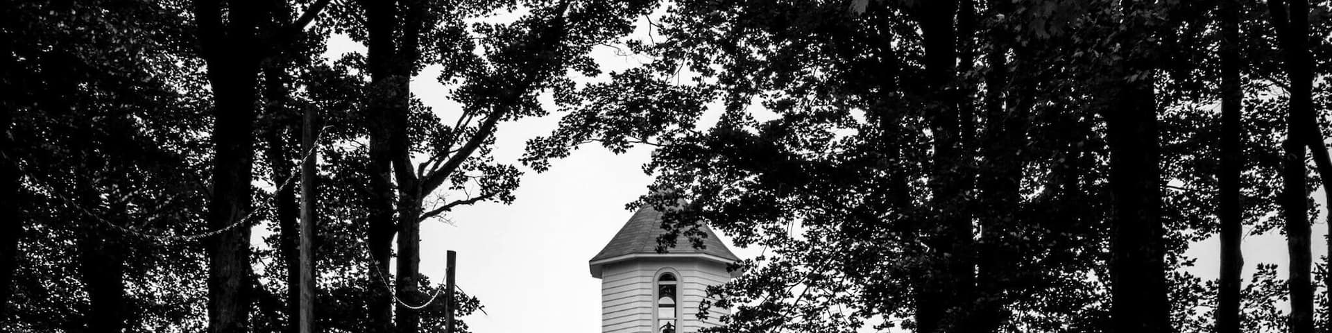 The octagonal Nebo Church was was built in 1887 it has an old cemetery attached