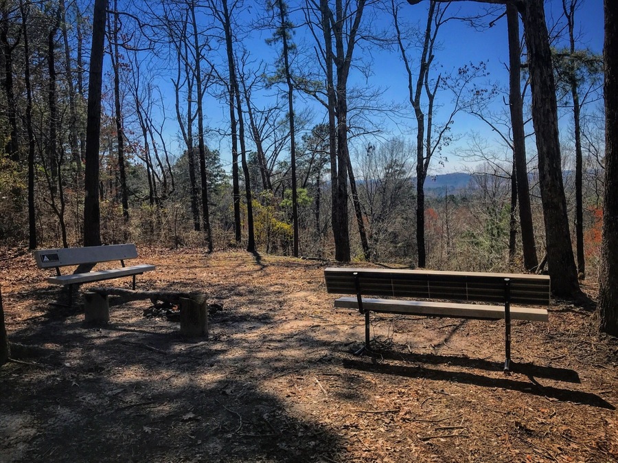this is the jordan mountain overlook at driskill mountain where it is the highest natural summit in Bienville Parish, Louisiana, with an elevation of 535 feet above sea level.