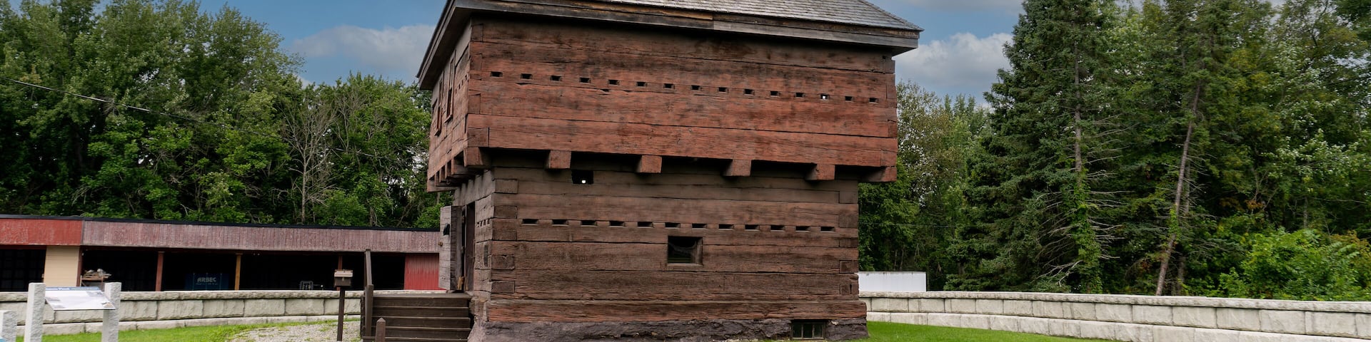 Fort Kent, Maine: Fort Kent Blockhouse. American fortification built during border tensions with neighboring New Brunswick known as the Aroostook War. Maine Acadian Culture area.