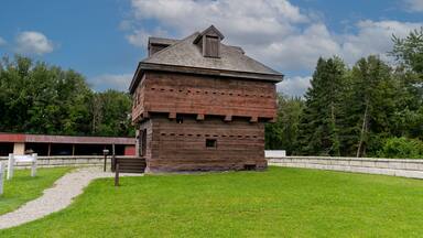 Fort Kent, Maine: Fort Kent Blockhouse. American fortification built during border tensions with neighboring New Brunswick known as the Aroostook War. Maine Acadian Culture area.