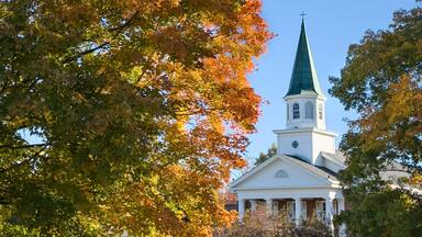 United Methodist Church in Carmel, Indiana in the fall