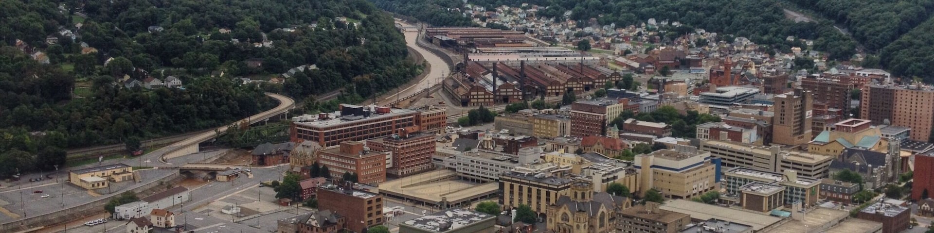 Overlooking downtown Johnstown