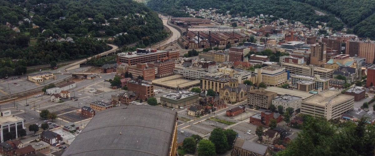 Overlooking downtown Johnstown