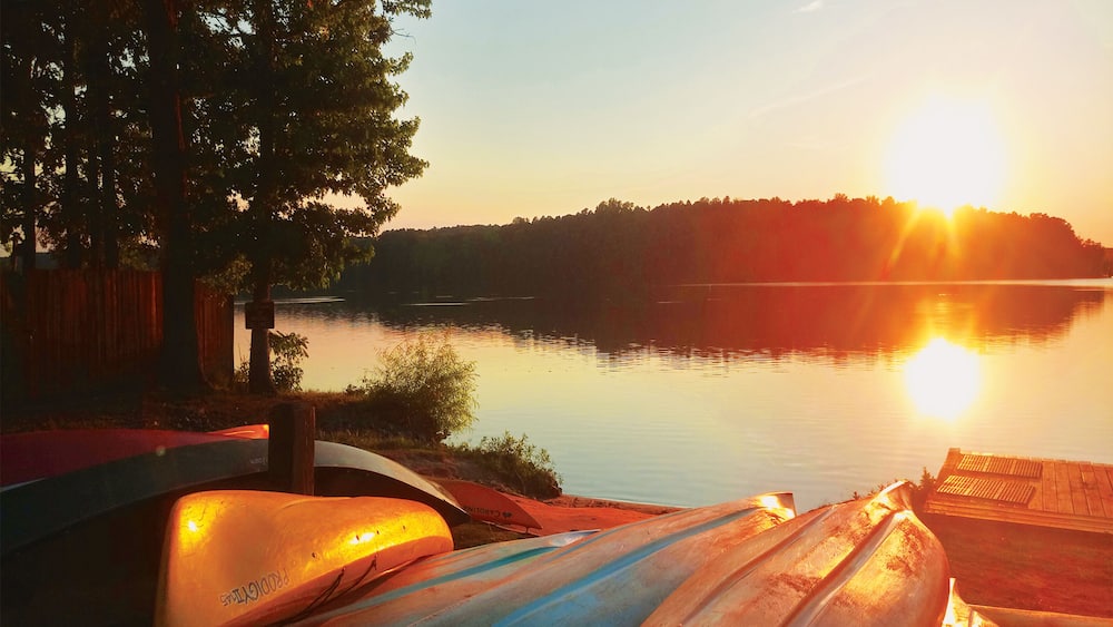 Lake Brandt canoes