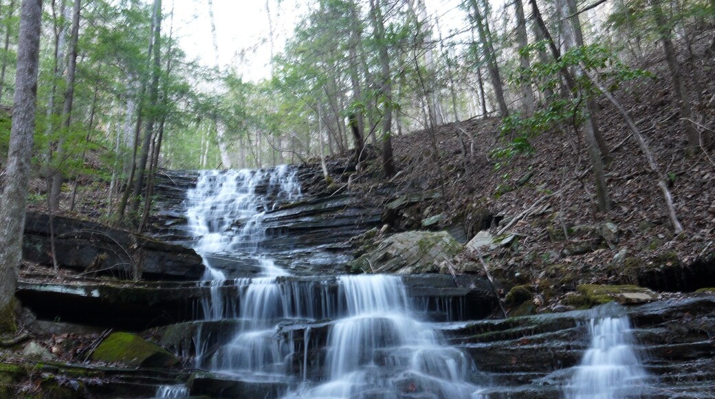 Leggett Branch Cascades, Near the Rock Creek Campsite on the Cumberland Trail