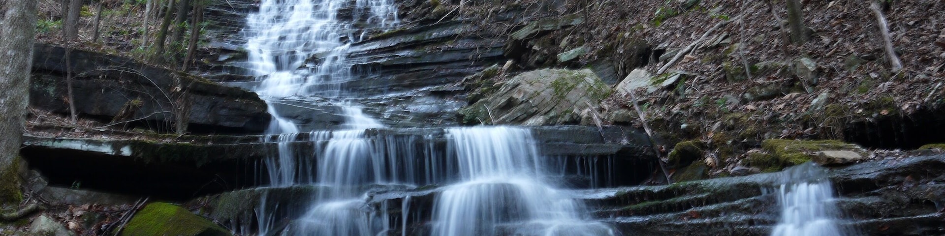 Leggett Branch Cascades, Near the Rock Creek Campsite on the Cumberland Trail