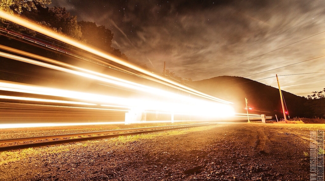 A freight train passes over the Deerfield River and enters the east portal of the Hoosac Tunnel.
See more are www.facebook.com/chrisaddams