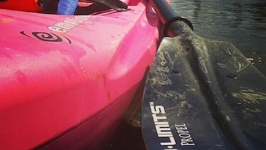 So much fun every time! #emotion #spitfire #spitfire8 #kayak #pink #orange #paddle #kayaking #etowah #river #offroad #instadaily #outdoors #naturelovers #georgia