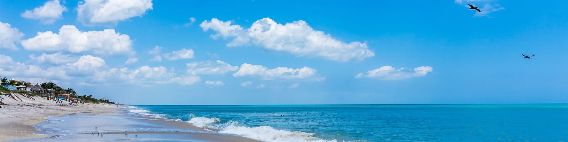 Beautiful view of the beach of Wabasso Beach Park - Indian River County, Florida