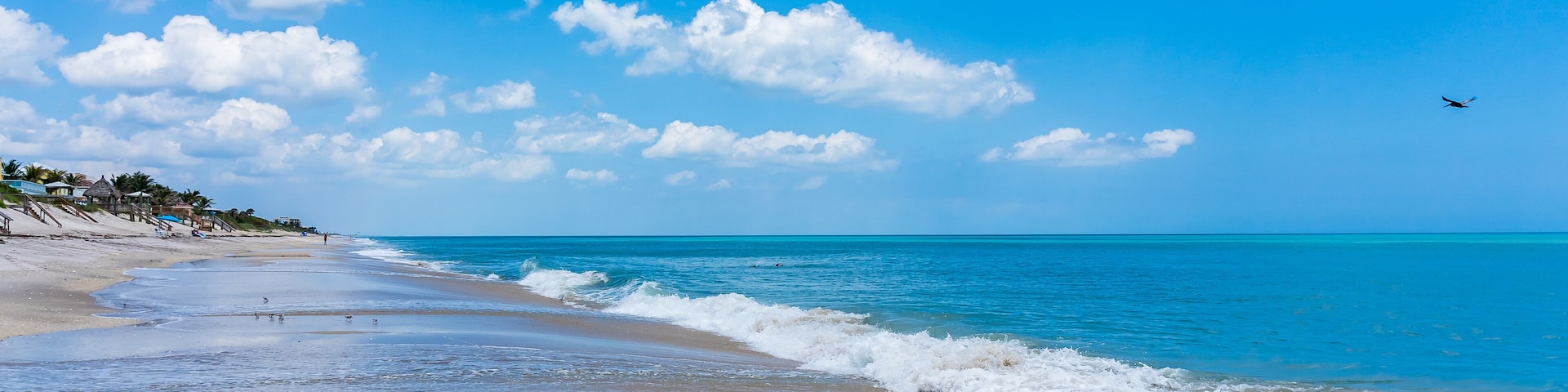 Beautiful view of the beach of Wabasso Beach Park - Indian River County, Florida