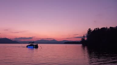 sunset on Lake Ossipee New Hampshire