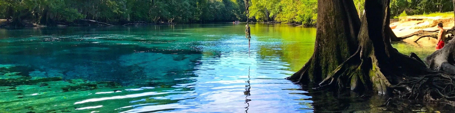 #AquaTrove Quiet day kayaking Cypress Springs and Holmes Creek. Great paddling trail in Vernon FL.
