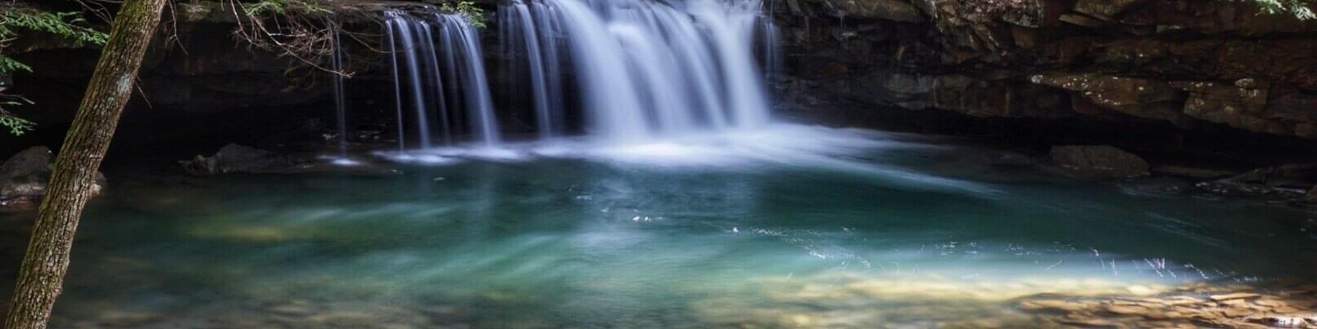 Blue Hole Falls on the Fiery Gizzard Trail