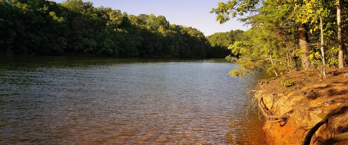 A scenic view of Lake Norman in North Carolina.