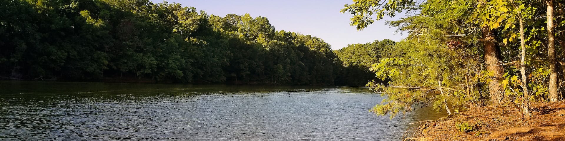 A scenic view of Lake Norman in North Carolina.