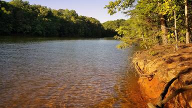 A scenic view of Lake Norman in North Carolina.