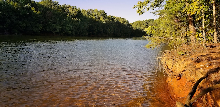 A scenic view of Lake Norman in North Carolina.