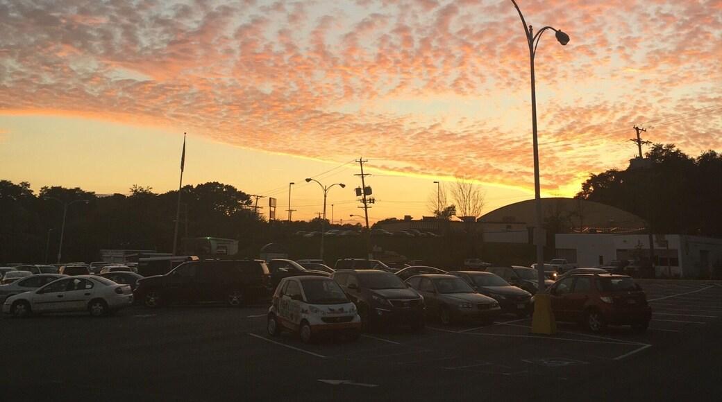 View after a fun stop at recording studio Fire K Studios! #recordingstudio #music #recording #pittsburgh #sunset