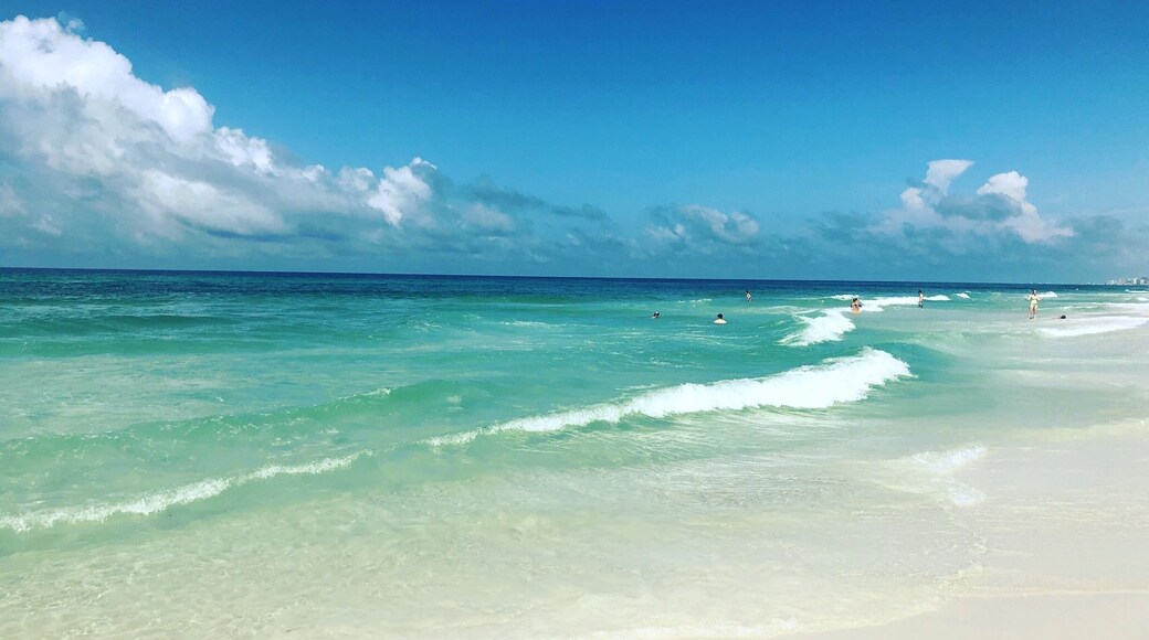 Beautiful white sandy beaches on the 30A