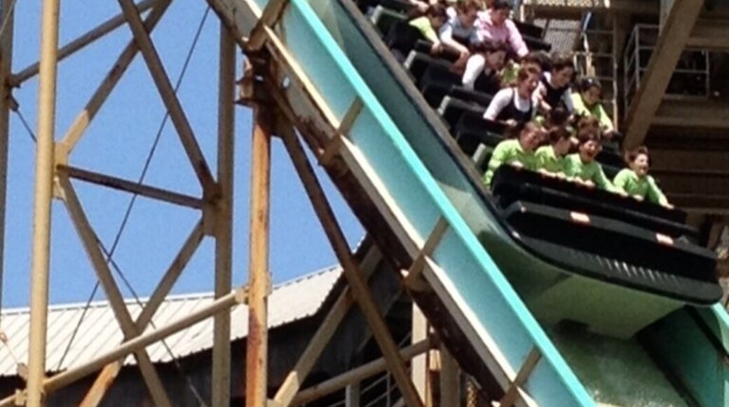 This is the Whitewater Ride at Dofney Park-it's a soaker!