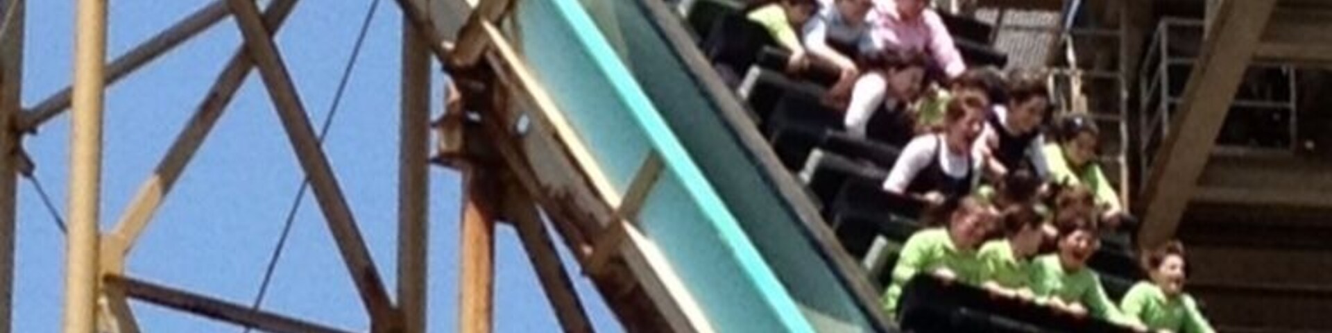 This is the Whitewater Ride at Dofney Park-it's a soaker!