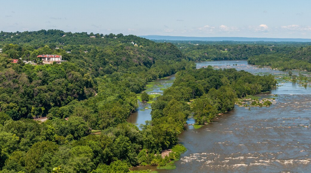 Potomac River Near Harpers Ferry, West Virginia Aerial View From Maryland Heights Overlook
