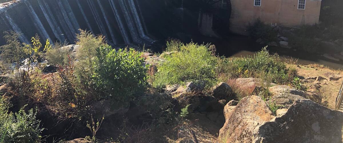 Beautiful walk in nature and watching the water wheel and listening to the water fall