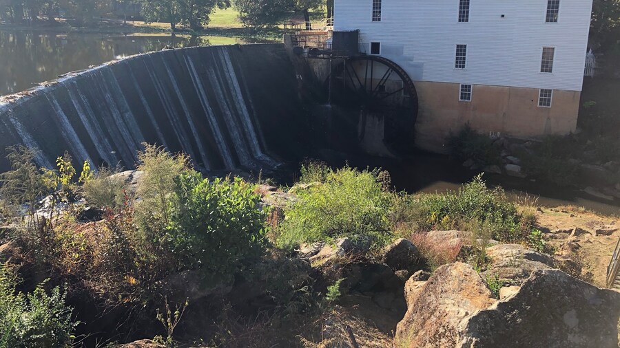 Beautiful walk in nature and watching the water wheel and listening to the water fall